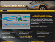 Tablet Screenshot of airport-taxi-austria.net